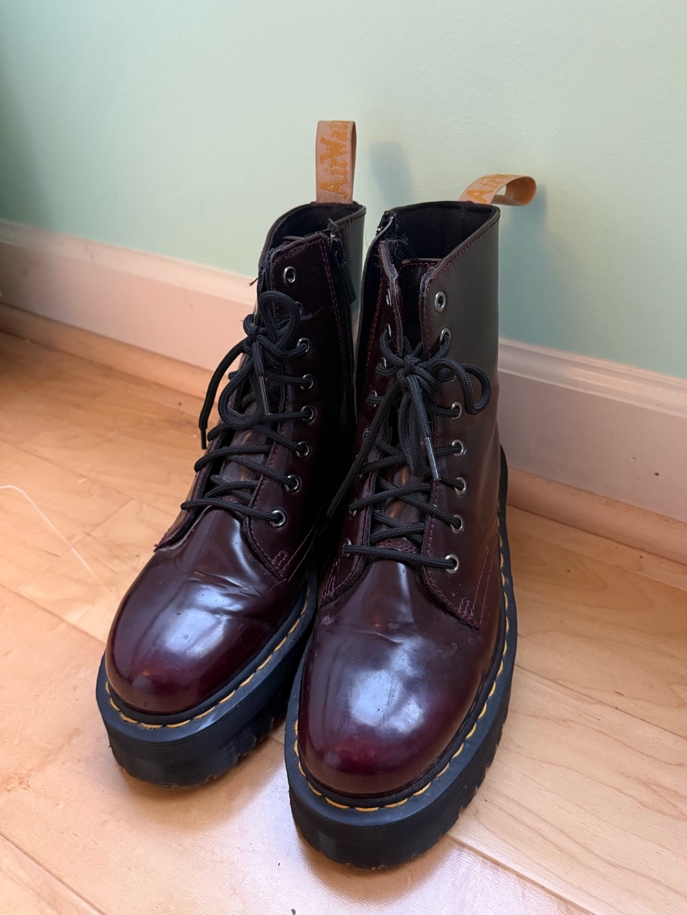Dr. Martens Platform Lace-Up Combat Boots